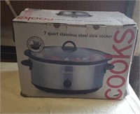 7qt Stainless slow cooker in box