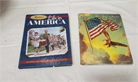 1961 Flags of America book & Life in America book