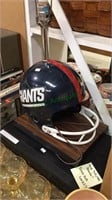 Giants football helmet table lamp, Sony DVD VHS
