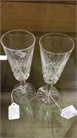 Pair of  Waterford crystal champagne flute