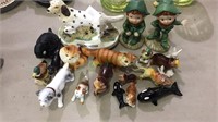 Group of 20 miniature animals, English setter,