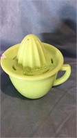 Vintage Jadeite glass measuring cup & juice