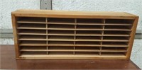 Napa Valley box company wooden shelf