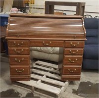 Vintage Wooden Roll Top desk