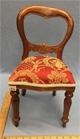 Child's Victorian style balloon back chair contemp