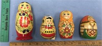 Lot of 4 Russian nesting doll sets           (h 89