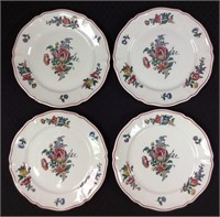 Set of 4 Bread and Butter Plates "Alsace" pattern