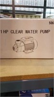 1 hp clear water pump