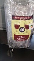80 disposable  wine glasses
