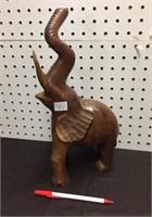 WOOD CARVED ELEPHANT