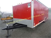 1999 CLASSIC 23' T/A ENCLOSED DOVETAIL TRAILER