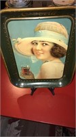 Vintage Coca-Cola 1921 Troy  summer girl
