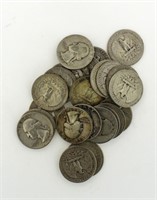 Collection (25) Washington Silver Quarters
