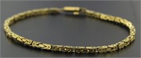 14kt Gold Heavy Squared 7.5" Bracelet