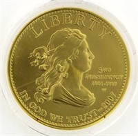 US Mint T. Jefferson Liberty 1/2 Ounce Gold Coin
