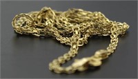 14kt Gold 2 mm 20" Link Necklace