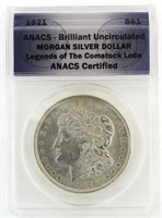 1921 Legend of The Comstock Lode Silver Dollar