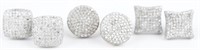10K GOLD AND 0.50CT DIAMOND EARRINGS - LOT OF 3