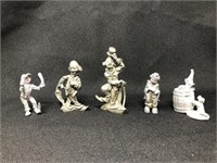 Pewter Clowns