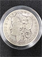 1890 Morgan Silver Dollar