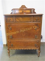 Antique Highboy 4 Drawers w/ 1 Drawer Top Section