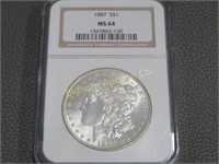 1897 Morgan Silver Dollar NGC MS64