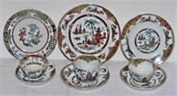 9 Pieces Antique Maastricht Porcelain