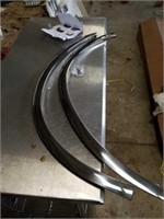 Stainless front fender trims