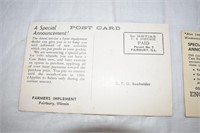 Set of 2 Case Postcards, Illinois and Minnesota