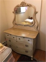 Painted dresser with mirror