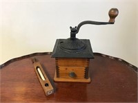 Coffee grinder and primitive thermometer