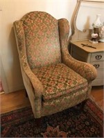 Wing Back Arm Chair, Flowers