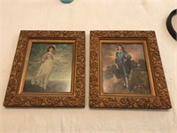 Framed Victorian figures