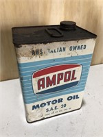 Ampol 1 gallon oil  tin
