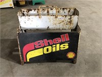 Shell oil bottle rack