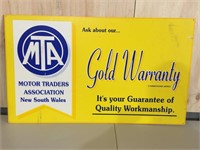 MTA NSW Gold award sign approx 100 x 60 cm