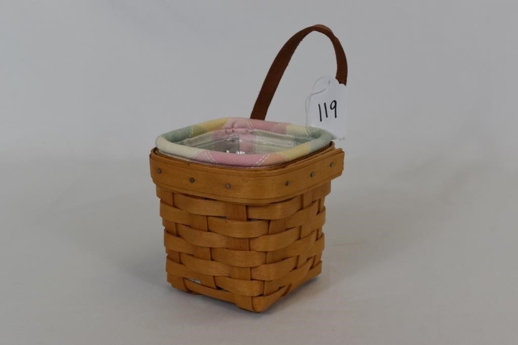 Longaberger Galore Basket, Pottery & Wrought Iron Auction