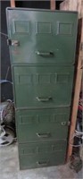 Vintage 4 drawer file cabinet