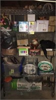 Contents of shelving unit, includes beer trays,