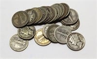 1917-1945 Silver Mercury Head Dimes (lot of 22)