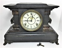 Vintage Hand Carved Mantle Clock