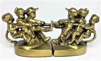 PM Craftsman Hand Crafted Brass Book Ends