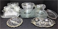 Faceted Glass Formal Dining Pieces