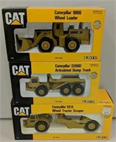 3x- Cat Wheel Loader, Dump & Scraper 1/50