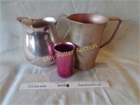 Vintage Tin Pitchers & Cup