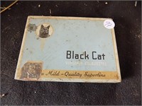 Black Cat Vtg Cigarrette Tin