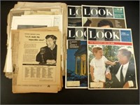 * Paper Lot: (4) Look Mags (Two JFK Related) &