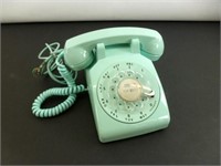 Vintage Mid-Century Mint Green Rotary Dial Phone