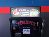 Token Machine with 1/5/10/20 Bill and Credit Card