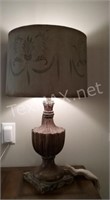 Elysee Lamp w Handpainted Shade
